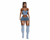 Blue Denim Corset
