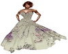 PURPLE  SILVER WED GOWN