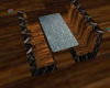 Black and Brown Booth