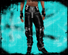 Leather Cowboy Pants Blk