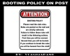 BOOTING POLICY ON POST