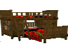 rose/wood bunkbeds