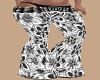 70s Floral Black & White