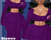 Purple Ribbed Set