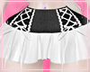 black jean mini skirt
