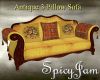 Antq 3 Pillow Sofa yello