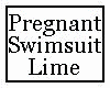 Pregnant Swimsuit Lime