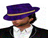 purple and gold hat
