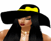 ETE BONNET BLK N YELLOW