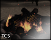 Beach bonfire