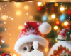 Christmas kitty bg