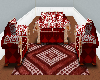 (BL) Red diamond sofa 2
