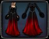 Winter Fur Gown Blk/Red