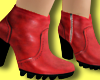 $ Leather Heels Red