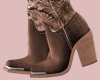 E* Beige Cowgirl Boots