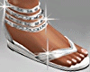 Nefertiti Sandals White
