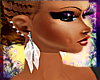 :Kay:Feather Earrings Wh