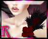 *R* Rose Feather Broach