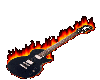 Flaming Guitar animated