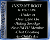 Boot Rules