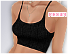 -A- Black Crop Top