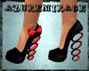 ^AZ^Blk/Red Deco Heels