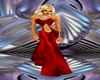 [L] Butterfly Red Gown