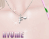 H' Letter F Necklace