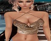 Sleek Brn Halter Top~