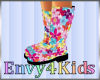 Kids Flower Rain Boots