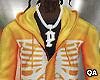 Orange Skeleton Hoodie