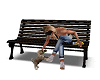 Puppy/Rose Love Bench