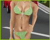 [F] Green Dotted Bikini