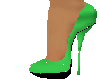 emerald glitter pumps