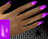 !GLOW Neon Purple Nails