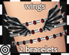 *m Wings Silvr Bracelets