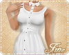 Ғ| White Collar Dress