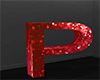 P Letter Red Love
