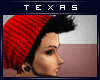 TX | Red Beanie + Hair
