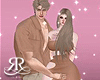 🦋 Brown Dress Couple