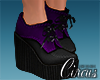 C` Purple Heel Boots