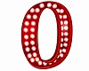 Red Sign Letter  O