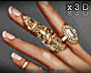 ✖-QueeN GoLD RingS