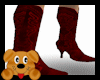 !A! Red Leather Boots