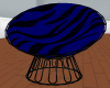 Blue Zebra Cuddle Chair