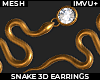 ! snake earrings DRV.