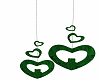 green heart hanging deco