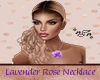 Lavender Rose Necklace