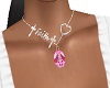 Faith Pink Ice Necklace