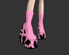 Pink Cow Boots.